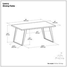 Load image into Gallery viewer, Lowry - Handcrafted Square Dining Table