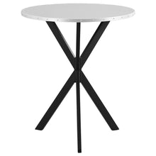 Load image into Gallery viewer, Fitz - Round Bistro Bar Table With X Base - Silver