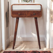 Load image into Gallery viewer, Solid Wood Curved Console Table