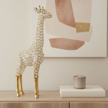 Load image into Gallery viewer, Giraffe Tabletop Sculpture - Gold