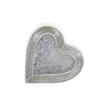 Load image into Gallery viewer, 7" Heart Cast Iron Handmade Vanity Tray - Silver