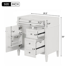 Load image into Gallery viewer, Bathroom Vanity With 2 Drawers And Tip-Out Drawer, Storage Cabinet