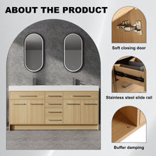 Load image into Gallery viewer, Freestanding Bathroom Vanity With Resin Sink, Soft-Closing Doors And Drawers