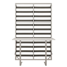 Load image into Gallery viewer, Queen Size Cabinet Wall Bed Mechanism With Desk Panel - Gray