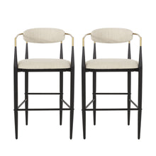 Load image into Gallery viewer, Counter Height Upholstered Barstools (Set of 2)