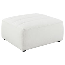 Load image into Gallery viewer, Sunny - Square Upholstered Ottoman - Ivory