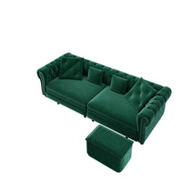 Load image into Gallery viewer, 3 In 1 Pull Out Convertible Sleeper Sofa Bed, King Size, Chaise Lounge