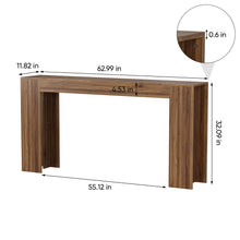 Load image into Gallery viewer, Farmhouse Style Extra Long Walnut Console Table