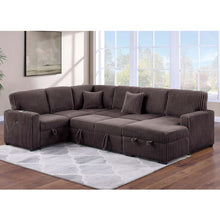 Load image into Gallery viewer, Convertible Sectional Upholstered Sleeper Sofa With Storage Chaise