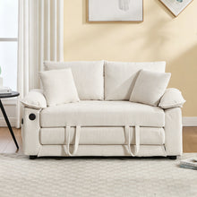 Load image into Gallery viewer, Upholstered Futon Convertible Floor Sofa Bed