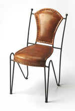 Load image into Gallery viewer, 33.5" Faux Leather Side Chair - Brown