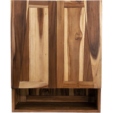 Load image into Gallery viewer, Solid Teak Wood Wall Mounted Accent Cabinet - Shades Of Brown