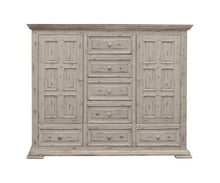 Load image into Gallery viewer, Solid Wood Seven Drawer Gentlemans Chest - White