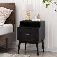 Load image into Gallery viewer, Starla - Wooden Nightstand - Black