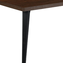 Load image into Gallery viewer, Wood Iron Dining Table - Dark Brown / Black
