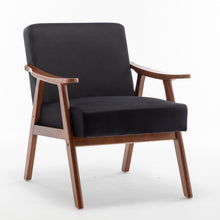 Load image into Gallery viewer, Mid Century Modern Accent Chair With Solid Wood Frame And Extra Thick Backrest