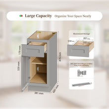 Load image into Gallery viewer, Shaker Base Cabinet With Soft-Close Door And Drawer