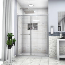 Load image into Gallery viewer, Single Sliding Bypass Shower Door, Tempered Glass Enclosure