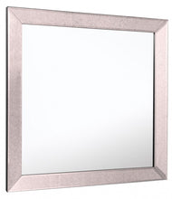 Load image into Gallery viewer, 24" Square Glass Framed Accent Mirror - Gray