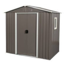 Load image into Gallery viewer, Outdoor Metal Storage Shed With Window