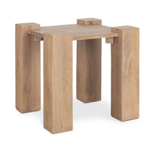 Load image into Gallery viewer, Distressed Solid Wood Square End Table (605395) - Natural