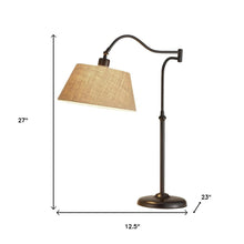 Load image into Gallery viewer, Metal Swing Arm Adjustable Table Lamp - Dark Bronze
