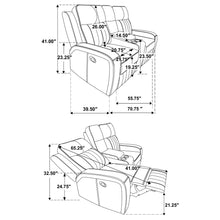 Load image into Gallery viewer, Forrest - Motion Reclining Loveseat With Console - Gray