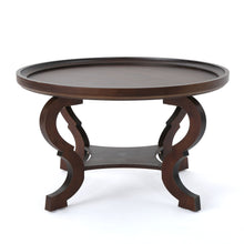 Load image into Gallery viewer, Elegant Coffee Table With Rimmed Top And Curved Design