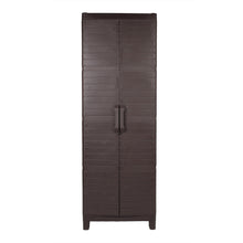 Load image into Gallery viewer, Plastic Square Accent Cabinet With Two Doors (738477) - Espresso