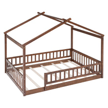 Load image into Gallery viewer, Bed House Bed Frame With Fence