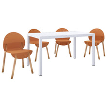 Load image into Gallery viewer, 4 Piece Set Of Single Chairs With Long Table