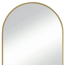 Load image into Gallery viewer, 35" Metal Arch Framed Accent Mirror - Gold