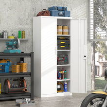 Load image into Gallery viewer, 2 Door File Cabinet With Lock, 4 Adjustable Shelves, Heavy-Duty