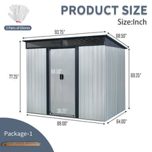 Load image into Gallery viewer, Outdoor Metal Storage Shed And Transparent Plate For Garden, Lawn