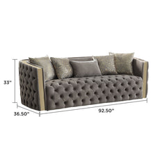Load image into Gallery viewer, Naomi - Button Tufted Sofa - Taupe