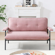 Load image into Gallery viewer, Modern Metal Frame Sofa With Sponge Filling For Compact Spaces And Versatile Use