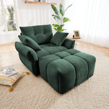 Load image into Gallery viewer, Ergonomic Single Seater Sofa With Ottoman, High Resilience Support Cushions