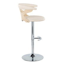 Load image into Gallery viewer, Gardenia - Contemporary Adjustable Barstool & Swivel, Rounded T Footrest (Set of 2)
