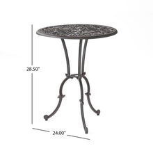 Load image into Gallery viewer, Charleston 3 Pieces Cast Bistro Set - Copper