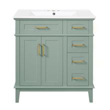 Load image into Gallery viewer, Modern Bathroom Vanity With Sink, Storage Cabinet, Soft Close Doors, Deep & Standard Drawers