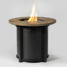 Load image into Gallery viewer, Propane Gas Fire Pit Table, 50000 Btu Round Steel Fire Pit
