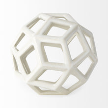 Load image into Gallery viewer, Decorative Orb Tabletop Sculpture (392532) - White