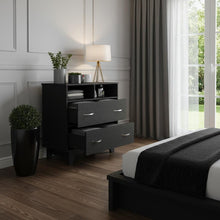Load image into Gallery viewer, Two Drawer Dresser - Black