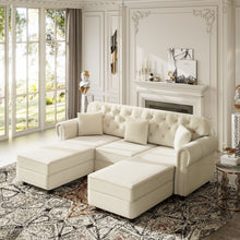 Load image into Gallery viewer, Upholstered Sofa Set With Nailhead Trim And Rolled Armrests, Includes Pillows