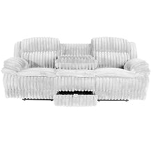 Load image into Gallery viewer, Motion Recliner Sofa With Fold-Down Table, Manual Recline, Charging Station & Cup Holders