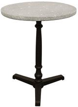 Load image into Gallery viewer, 24" Stone And Iron Round Dining Table - Gray