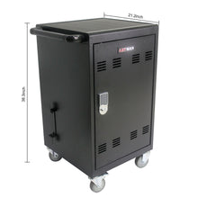 Load image into Gallery viewer, Mobile Charging Cart And Cabinet For Tablets Laptops 30 Device With Combination Lock
