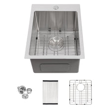 Load image into Gallery viewer, Stainless Steel Drop In Kitchen Sink, Topmount
