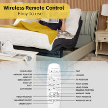 Load image into Gallery viewer, Ergonomic Adjustable Bed & Zero Gravity Base