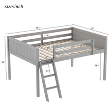Load image into Gallery viewer, Low Loft Bed With Adjustable Ladder